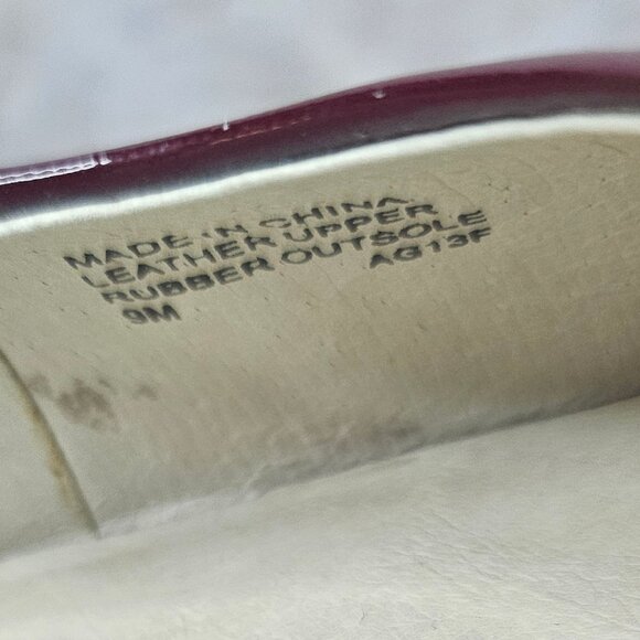 Michael Kors Women's Stilettos Burgundy Leather High Heels Pumps Shoes - Picture 7 of 9